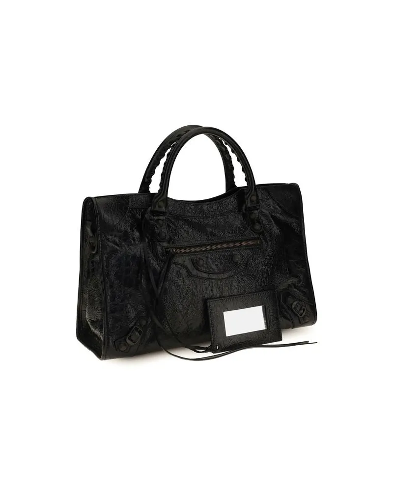 Balenciaga Women's Black Lamb Ovis Aries Shoulder Bag Black