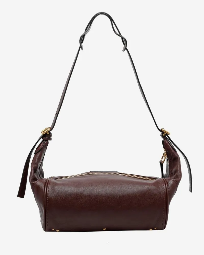 Chloé Women's Leather Shoulder Bag Paddington Dark Brown Brown