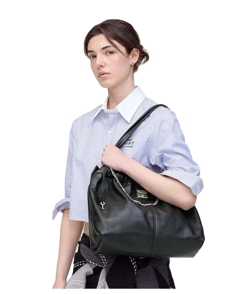 Marc Jacobs Leather Tote Bag — Black Black