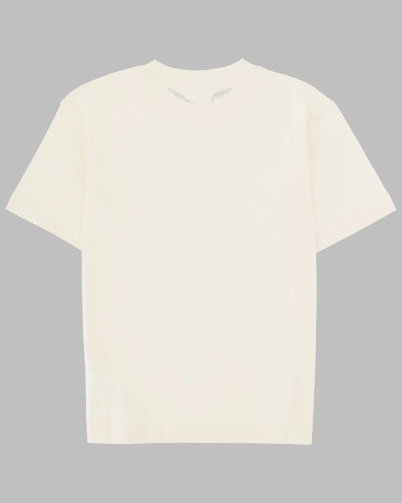 Palm Angels Bear-Embroidered Cotton T-Shirt — White White