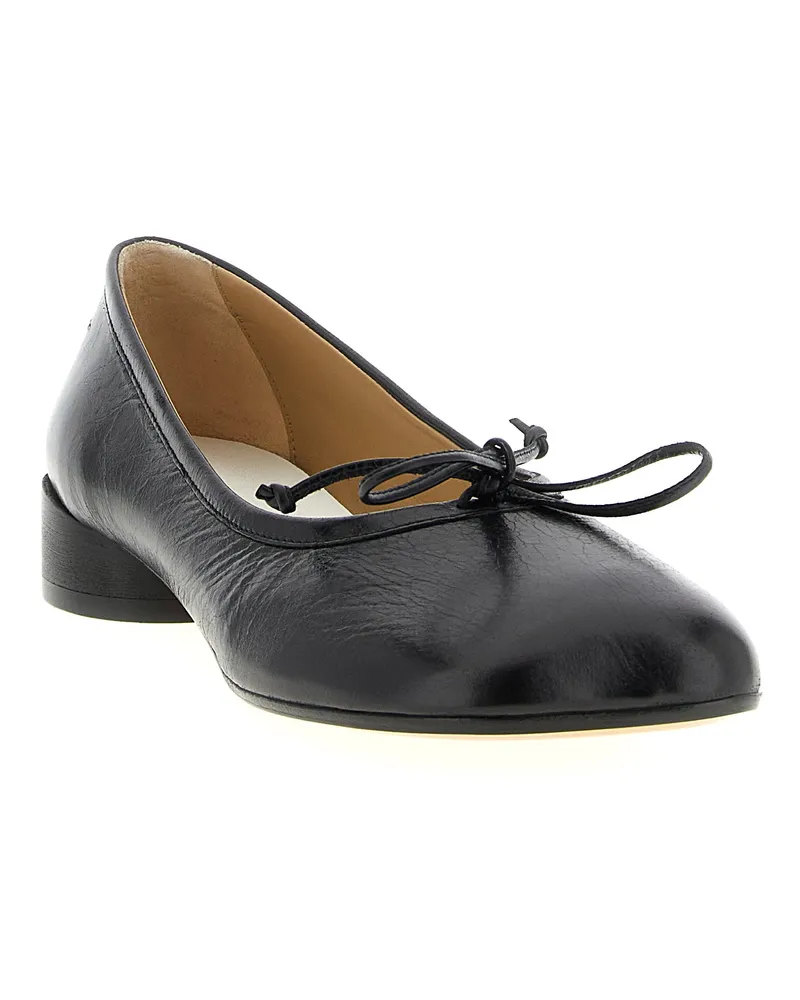 Maison Margiela Women's Black Calfskin Mid Heel Pumps Black