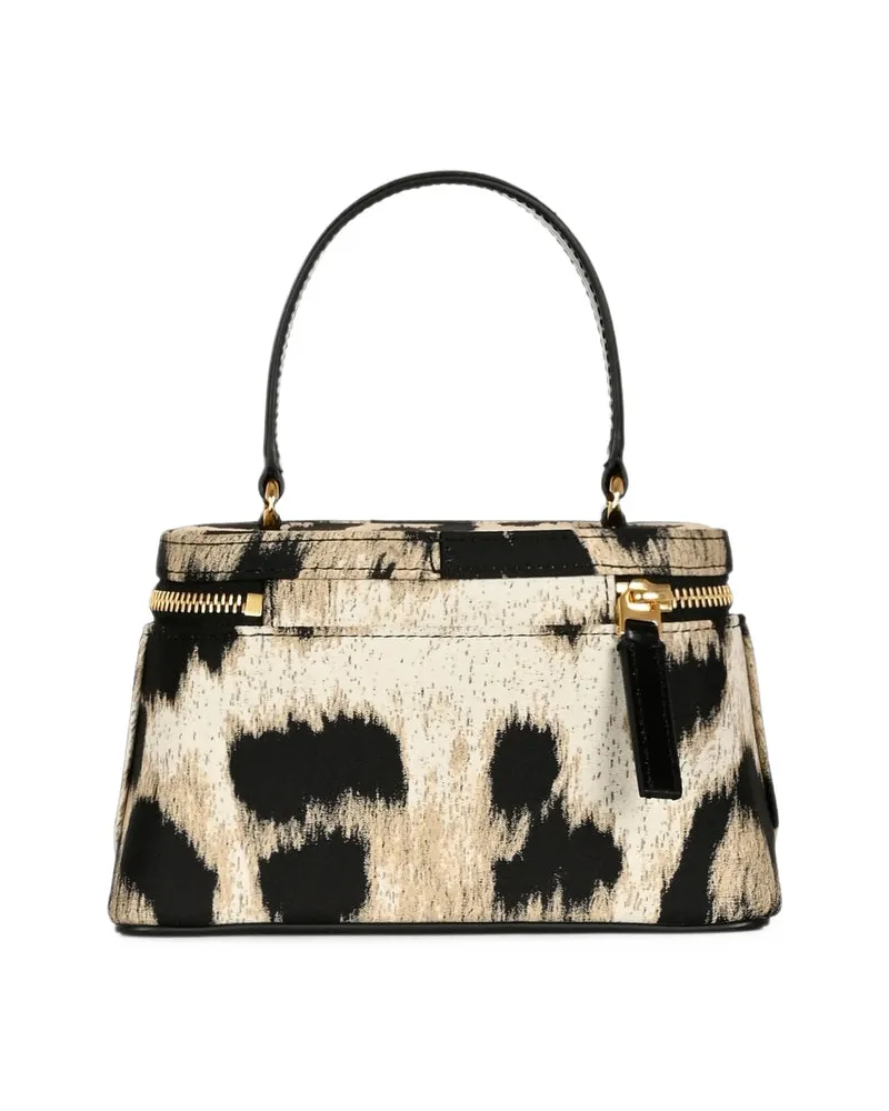 Givenchy Leopard-Print Jacquard Tote Bag — Black Black