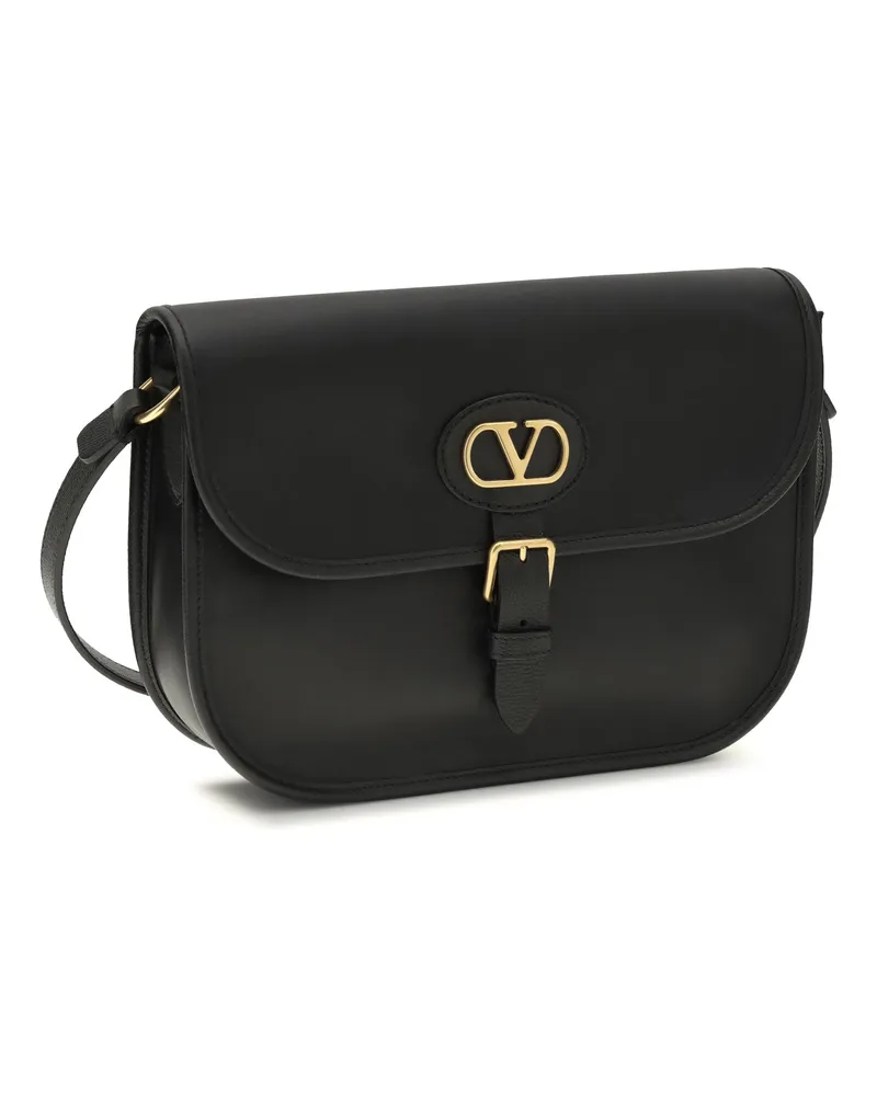 Valentino Garavani Men's Antibes Shoulder Bag Nero Calf Leather Bos Taurus Black