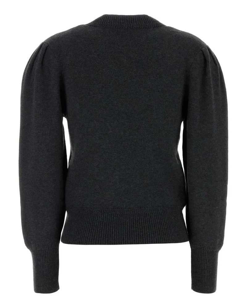 Étoile Isabel Marant Women's Charcoal Stretch Cotton Blend Kelaya Sweater Anthracite Maglieria Gray