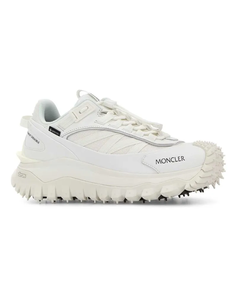 Moncler Women's White Fabric Trailgrip Gtx Sneakers 001 White