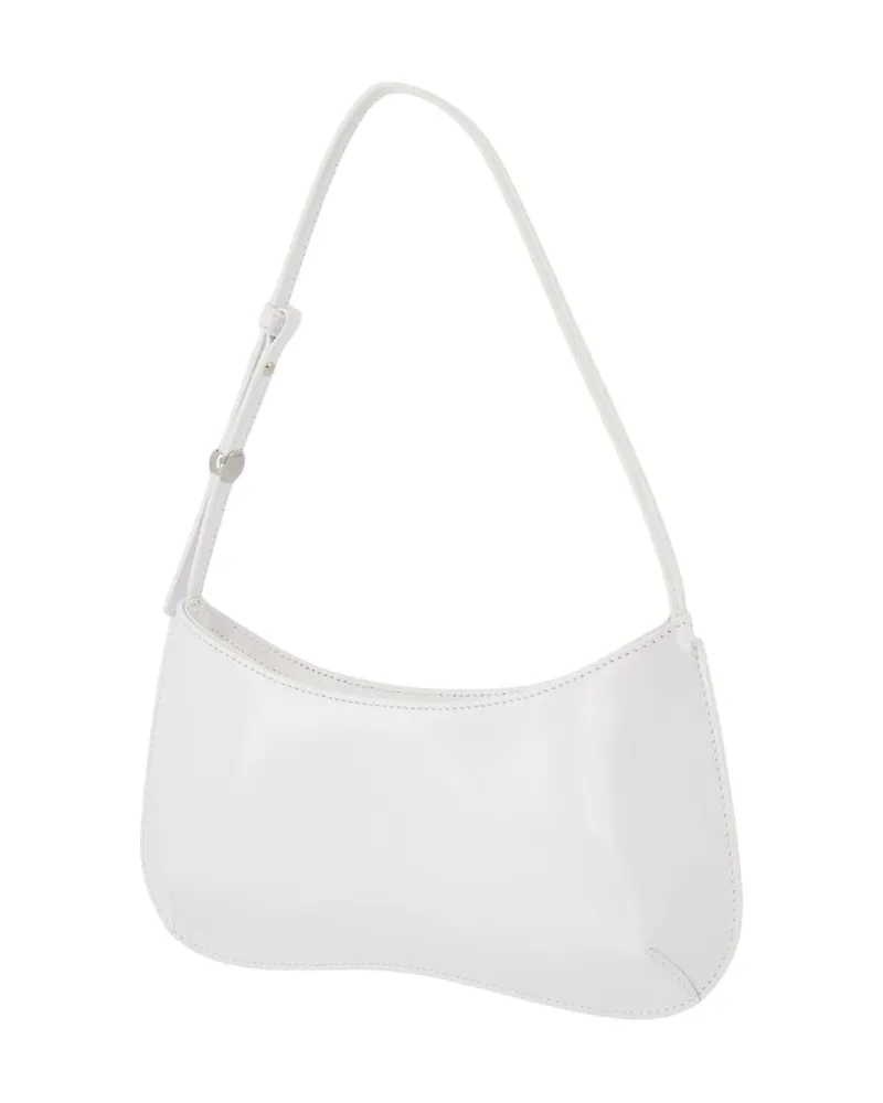 Jacquemus Women's Le Bisou Shoulder Bag White Calfskin White