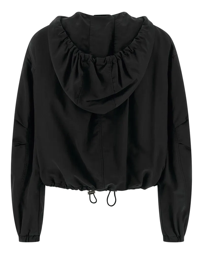 ATTICO Women's Black Polyester Bomber Clothing Black