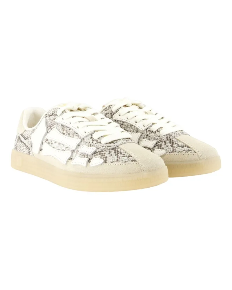 Amiri Women's Snake Pacific Bones Sneakers -  Leather Multi Calfskin Shoes Multicolor