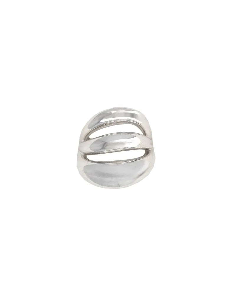 PANCONESI Triptych Blow Up Ring — Silver Silver