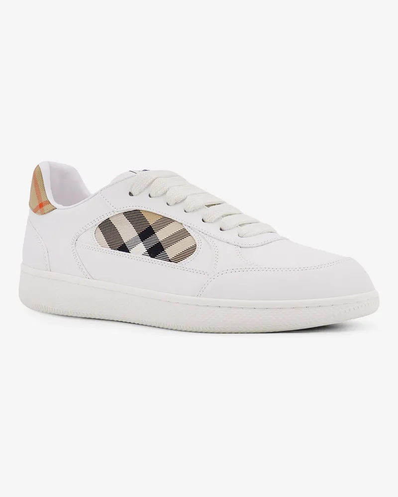 Burberry Men's Low-Top Leather Sneakers White Trainers White