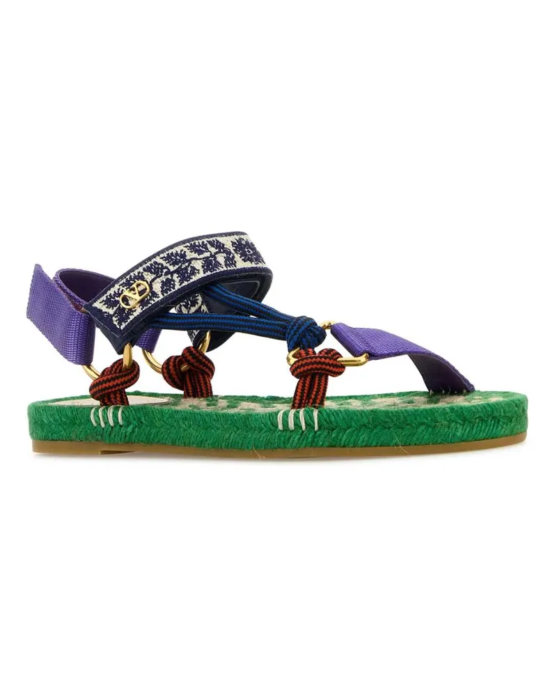 Valentino Garavani Women's Espadrillas Sandal Multicolor Fabric Multicolor