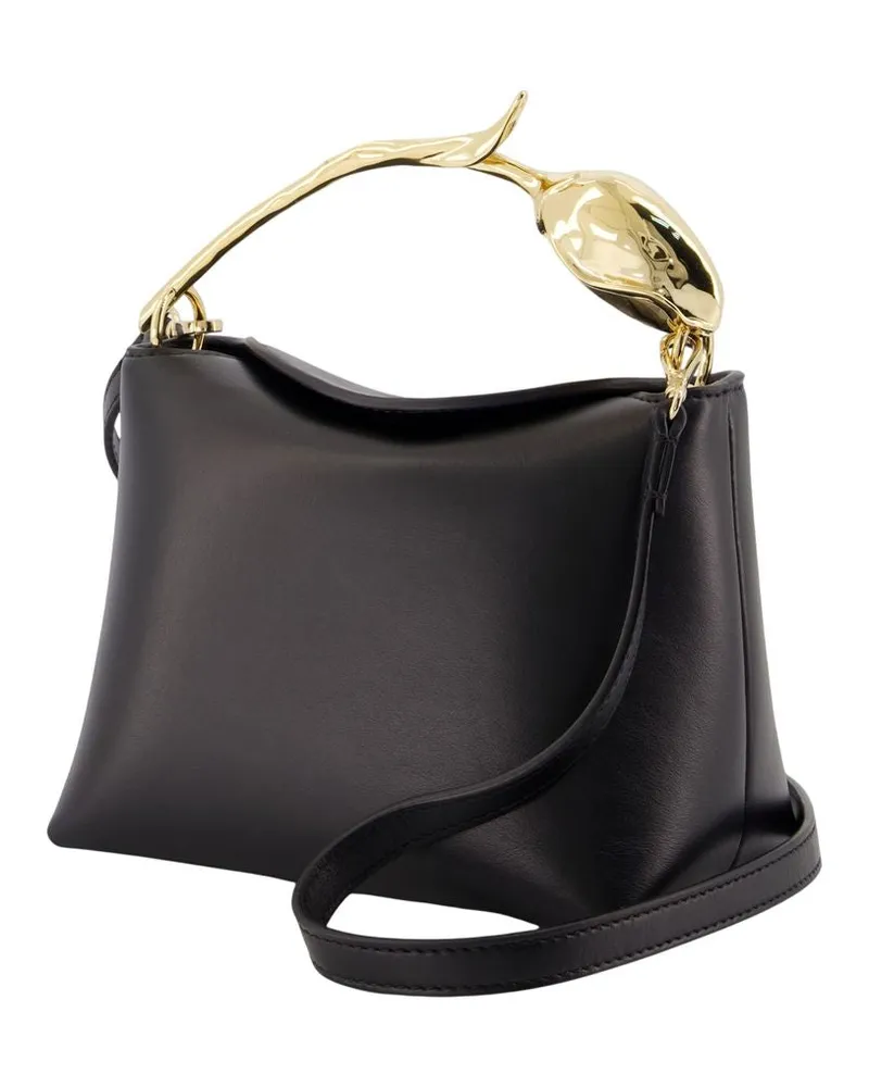 Erdem Women's Mini Bloom Bag -  Leather Black Calfskin Handbags-Purses Black