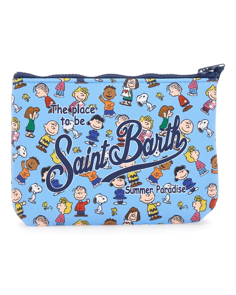 MC2 Saint Barth Girls' Clutch Bag Aline Light Blue Fabric Shoulder Light