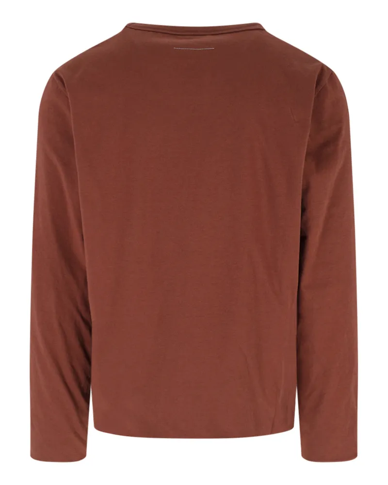 Maison Margiela Men's T-Shirts And Polos Brown Cotton Brown