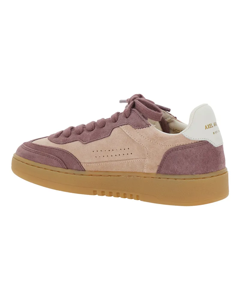 Axel Arigato Suede and Leather Low-Top Sneaker — Pink Pink