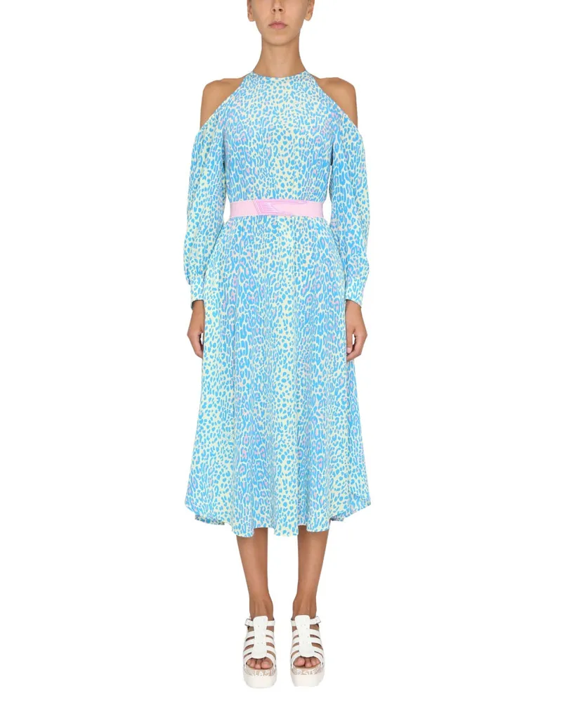 Stella McCartney Animal Pattern Dress — Blue Blue