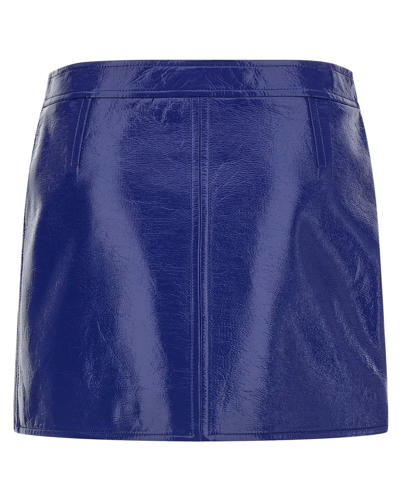 Courrèges Glossy Vinyl Skirt — Navy Navy