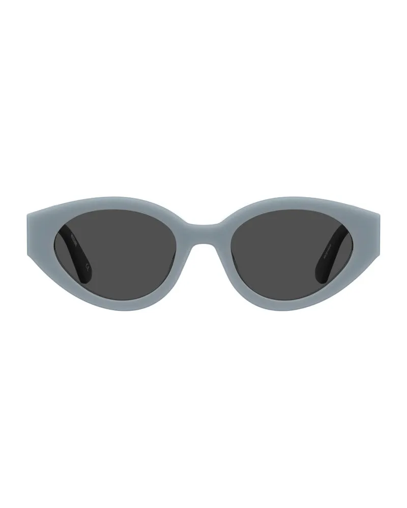 Moschino Women's , Frame And Lens Azure Sunglasses Blue