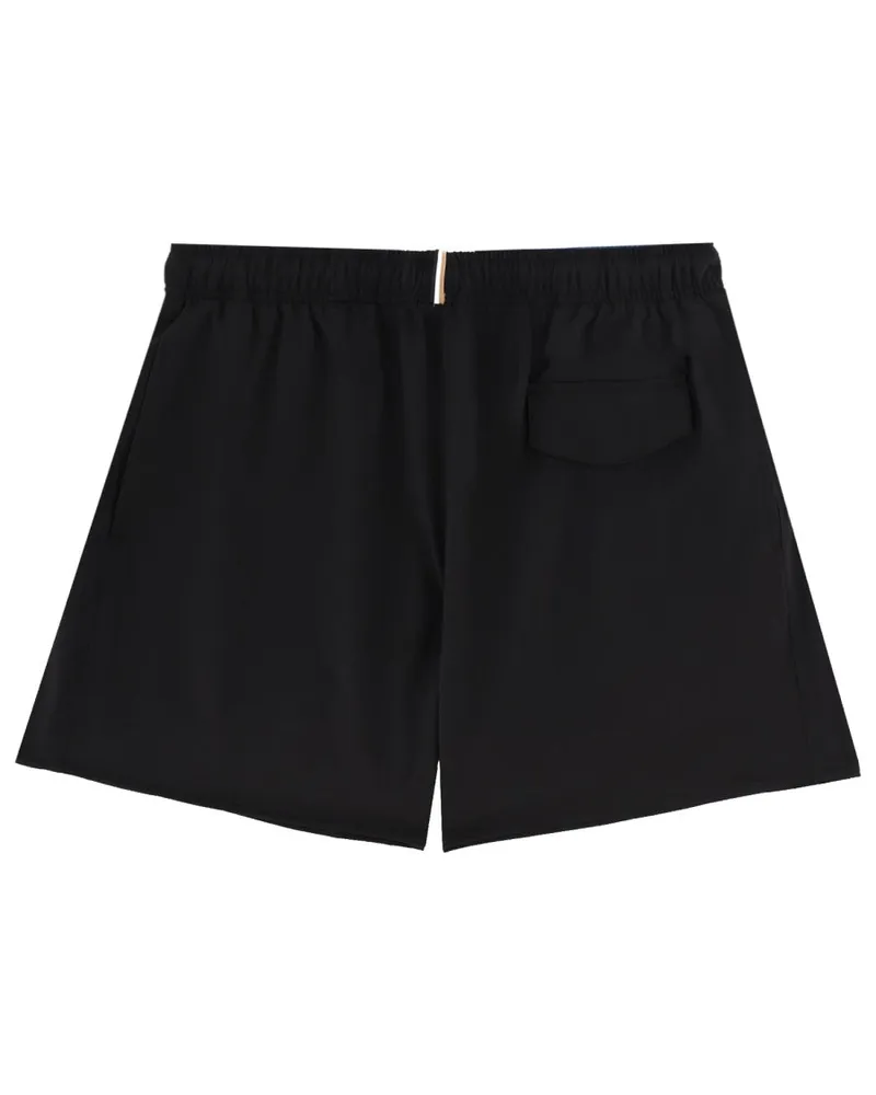 HUGO BOSS Recycled Polyester Logo Swim Shorts — Black Black