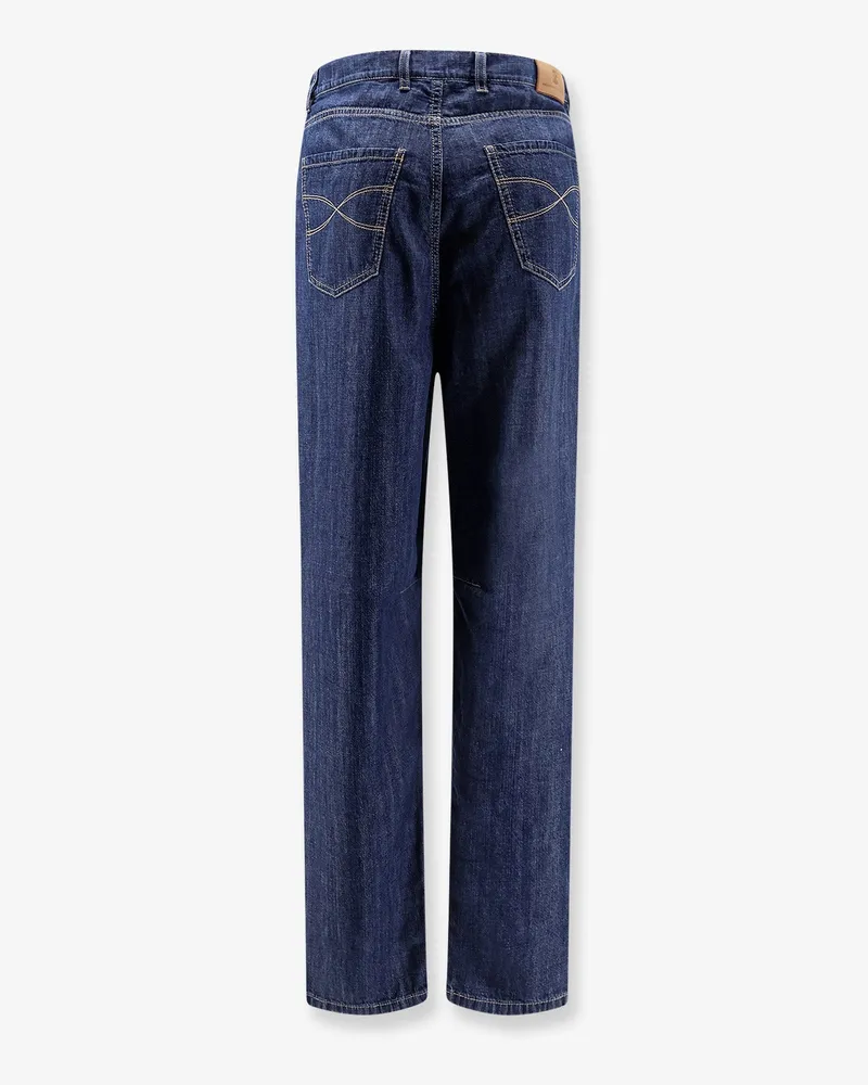 Brunello Cucinelli Men's Cotton Jeans Blue Blue