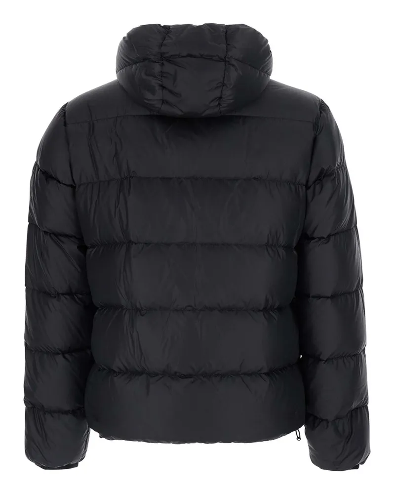 ASPESI Men's Puffer Jacket Black Tech Fabric Polyester Padded & Down Black