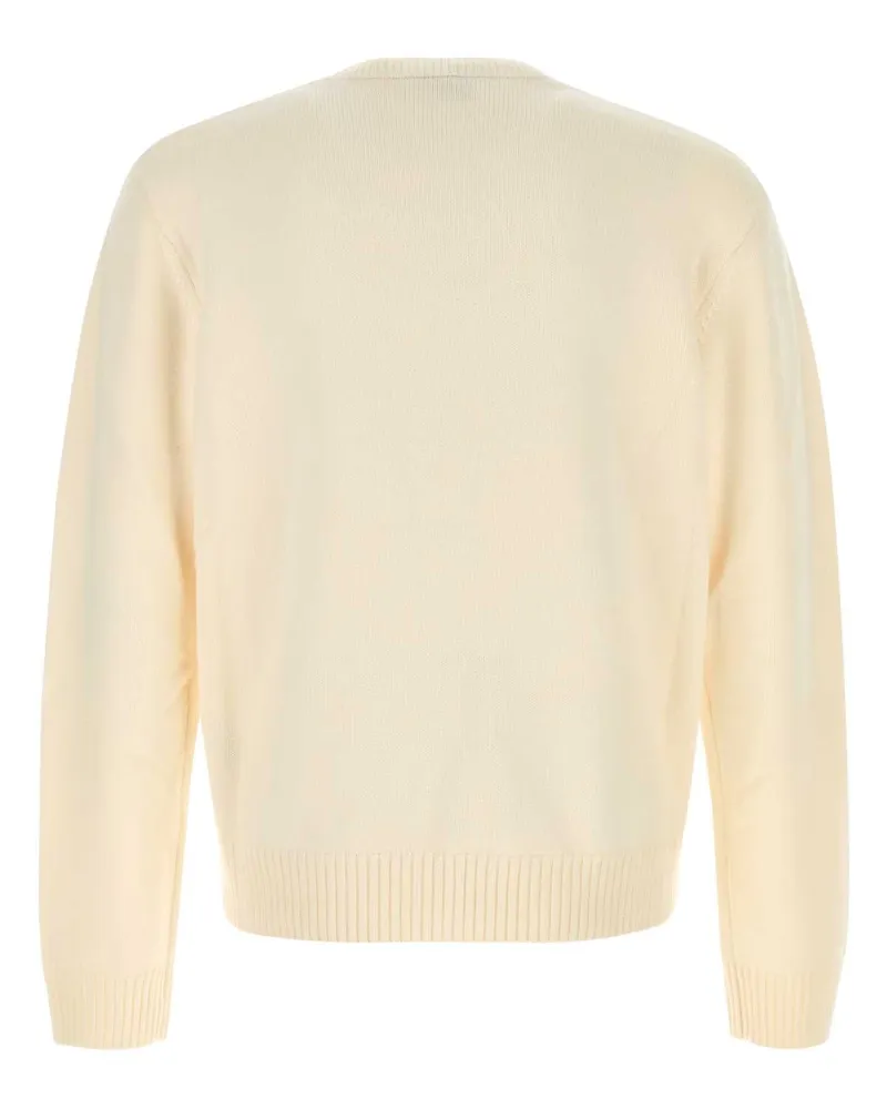 Casablanca Paris Men's Ivory Wool Sweater Bosozuku Maglieria Beige