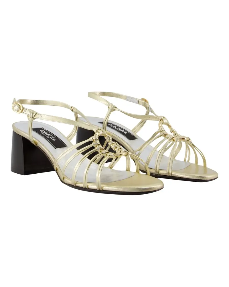 Carel Women's Copacabana Pumps -  Leather Gold Calfskin Shoes Gold