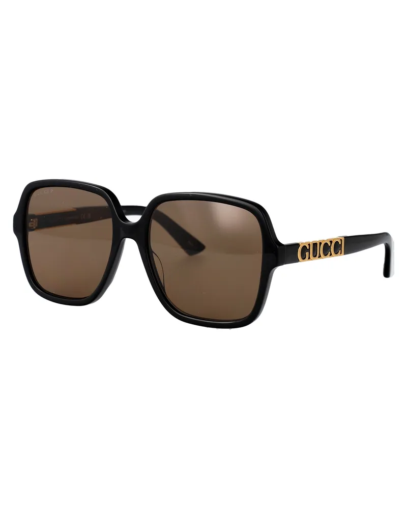 Gucci GG1189S Oversized Square Sunglasses — Black Black