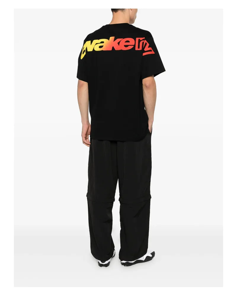 AWAKE NY Crew-Neck Cotton T-Shirt — Black Black