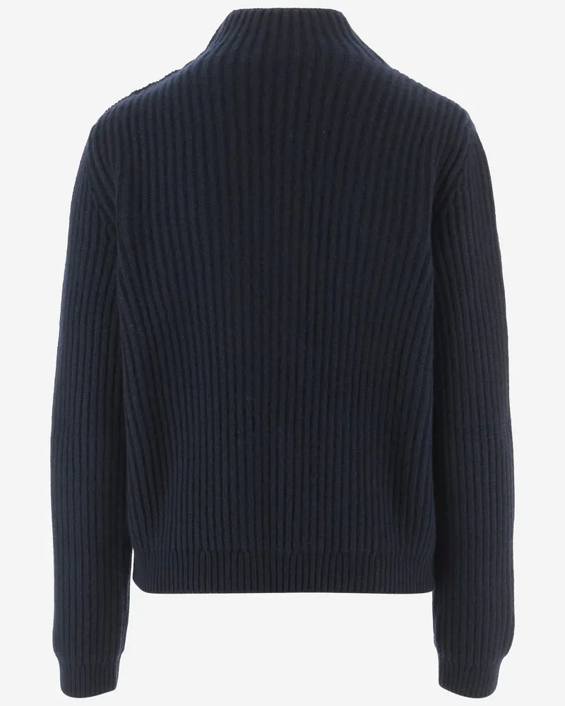 Ferragamo Women Sweater Wool And Cashmere Navy Navy