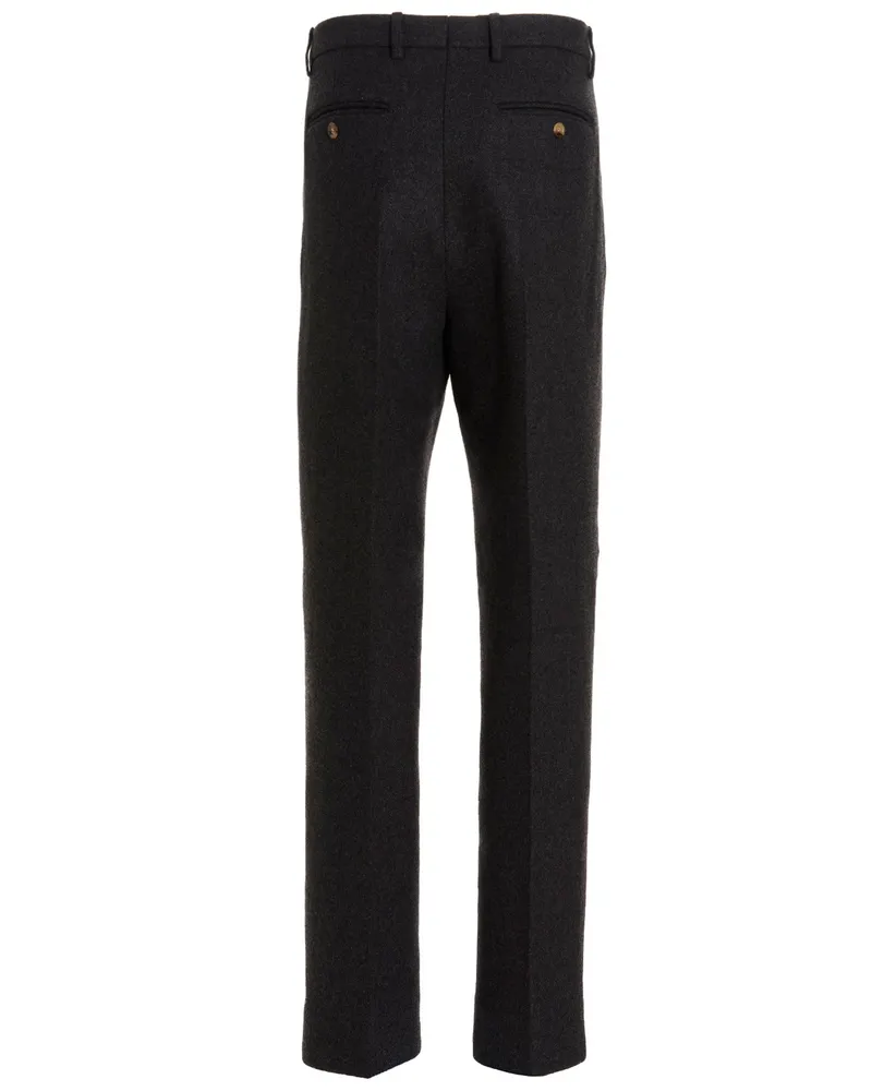Gucci Cashmere and Wool Trousers — Black Black