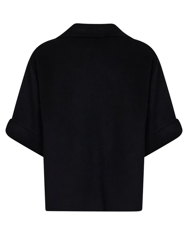 Max Mara Women's Short Coat Wkdneo Black Wool Virgin Black