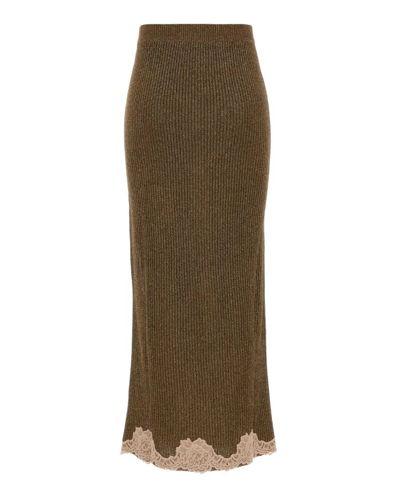 Valentino Garavani Sweater Skirt Violinbrown