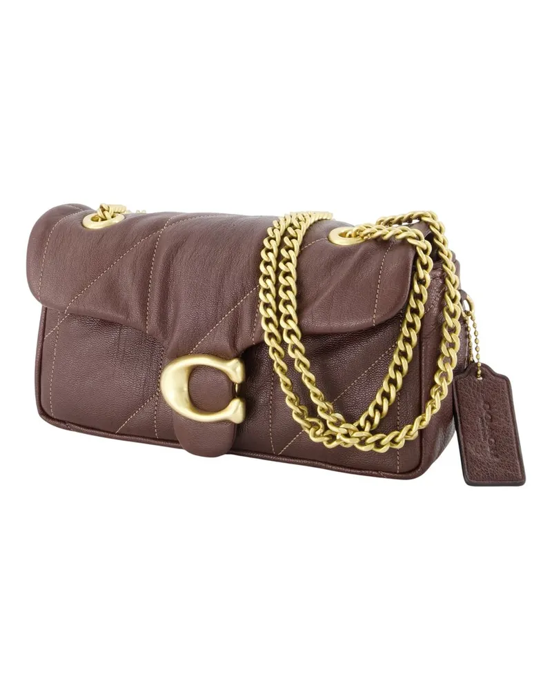 Coach Tabby 20 Leather Shoulder Bag — Brown Brown