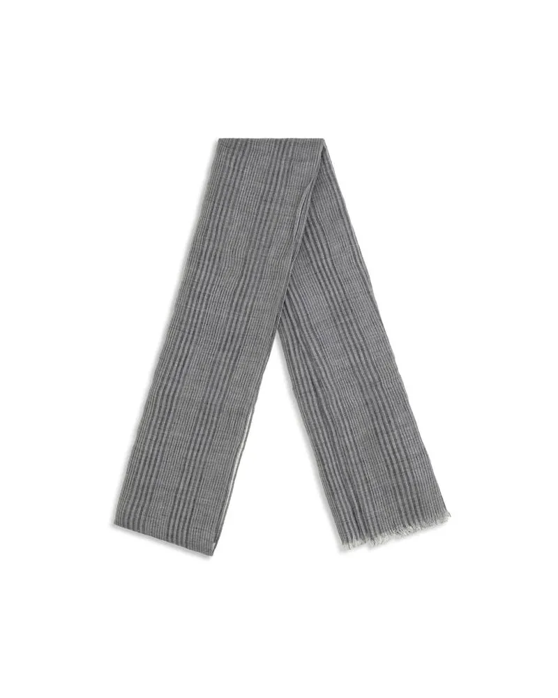 Brunello Cucinelli Women's Gray Linen Scarf Gray