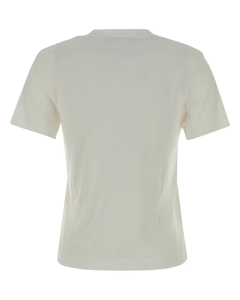 Jacquemus Women Le Tshirt Gros Grain Mc White Cotton T-Shirt T-shirts And Polos White