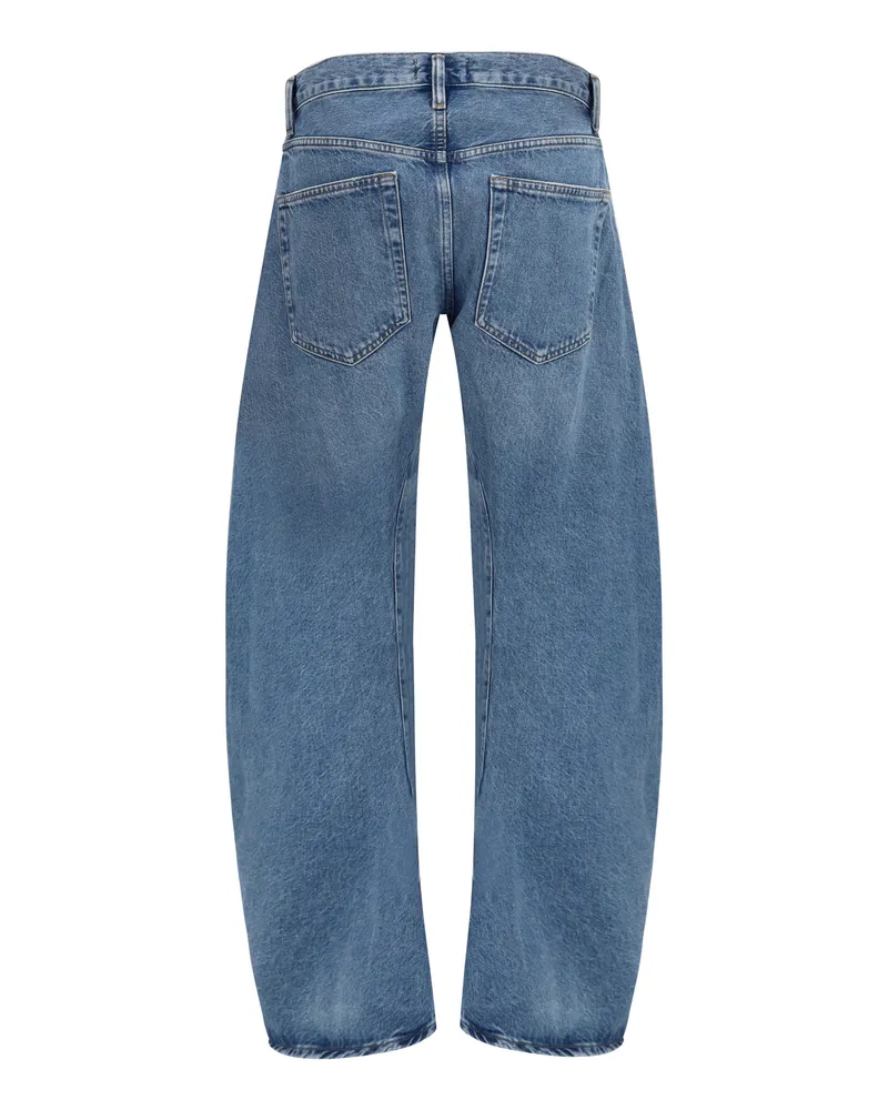 AGOLDE Spiral Jeans — Blue Blue