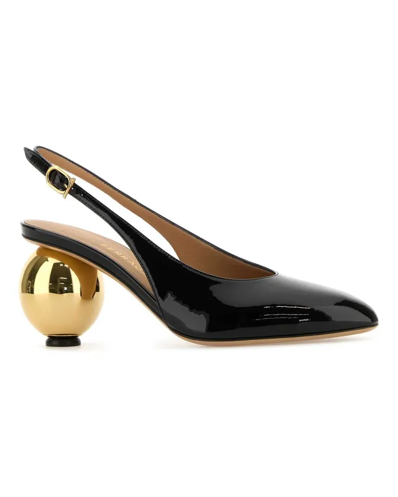 Ferragamo 01k4437848791c Nerobiscotto Upper: Bos Taurus Scarpe Con Tacco High Heel Shoes Black