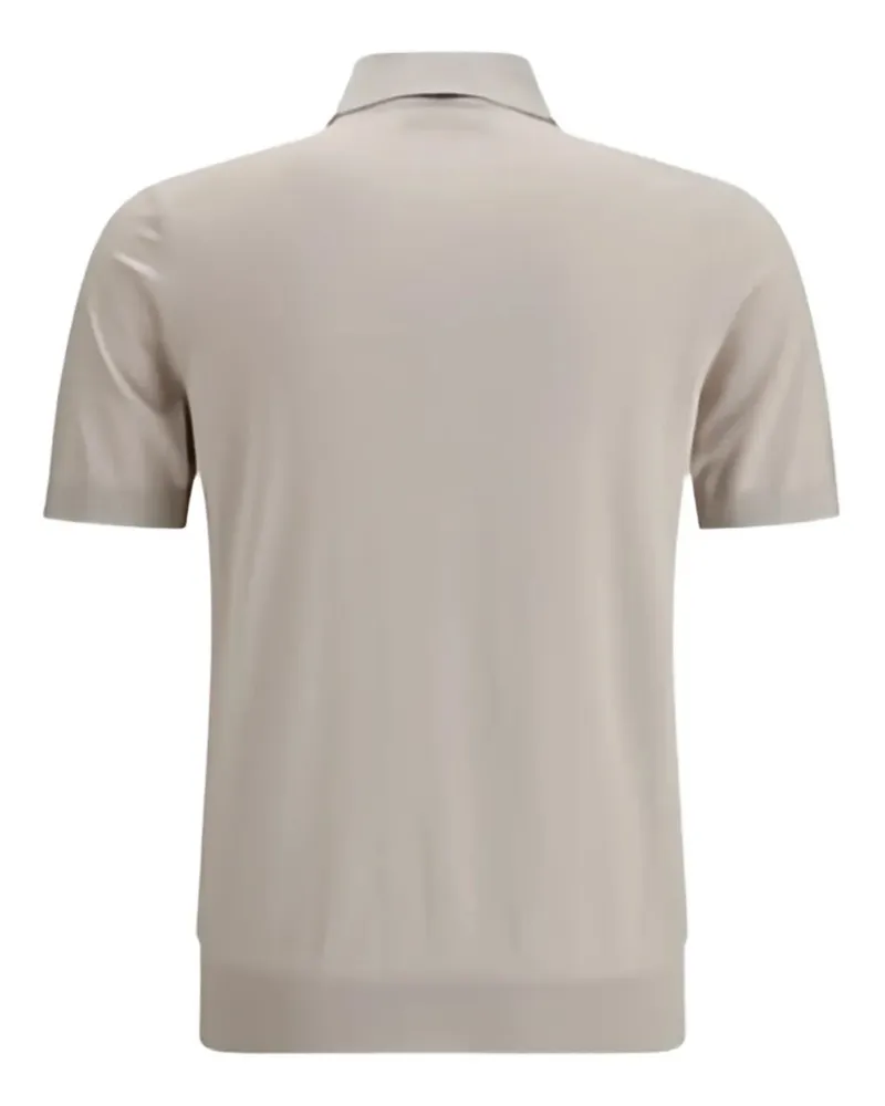 Brunello Cucinelli Men's Short-Sleeve Polo Shirt Ss26 M Beige