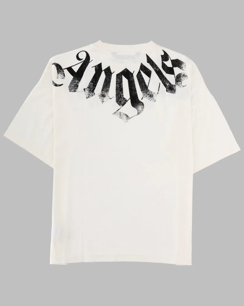 Palm Angels Logo-Embroidered Cotton T-Shirt — White White