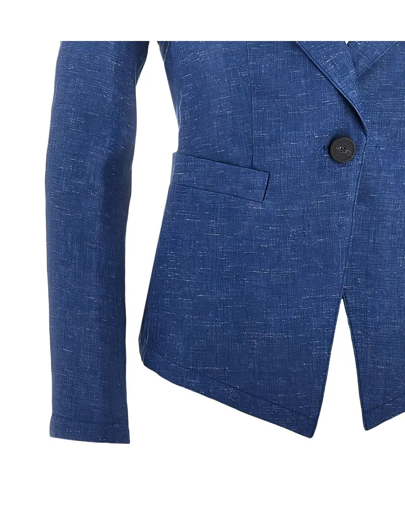 Emporio Armani Linen Blazer — Blue Blue