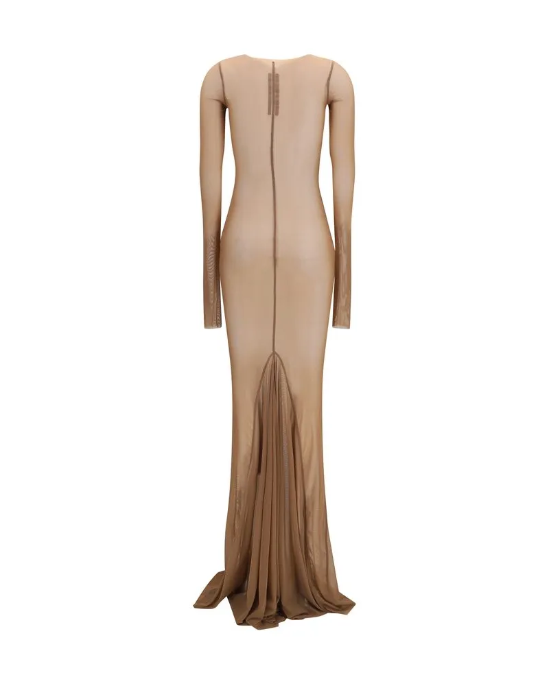 Rick Owens Women's Brown Polyamide Casual Dress Brown