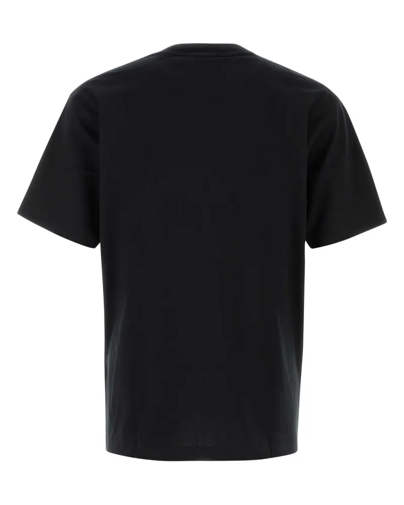 New Balance Men Black Cotton T-Shirt Exterior Exterior: T-shirts And Polos Black