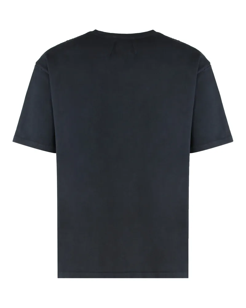 RHUDE Men's T-Shirt Vintage Black Cotton T-Shirts And Polos Black