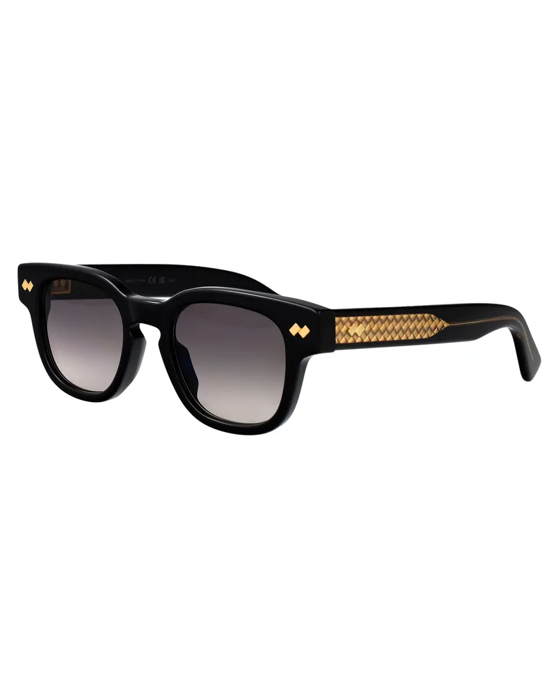 Bottega Veneta BV1441S Acetate Sunglasses — Black Black