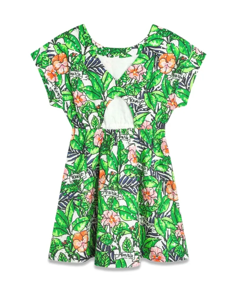 Kenzo Cotton Dress — Green Green