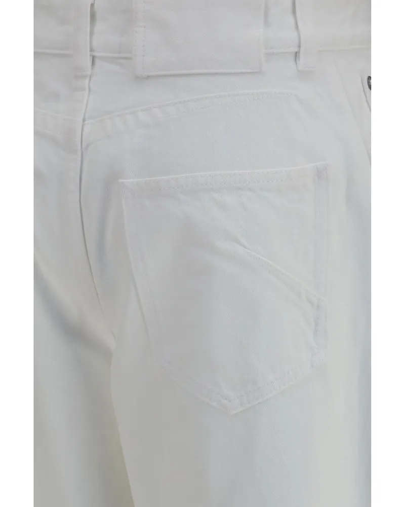 Alaïa Women's Jeans Rodeo White Denim Cotton White