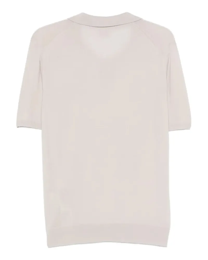 Eleventy Men's Collar Polo Shirt Ss26 M Sand