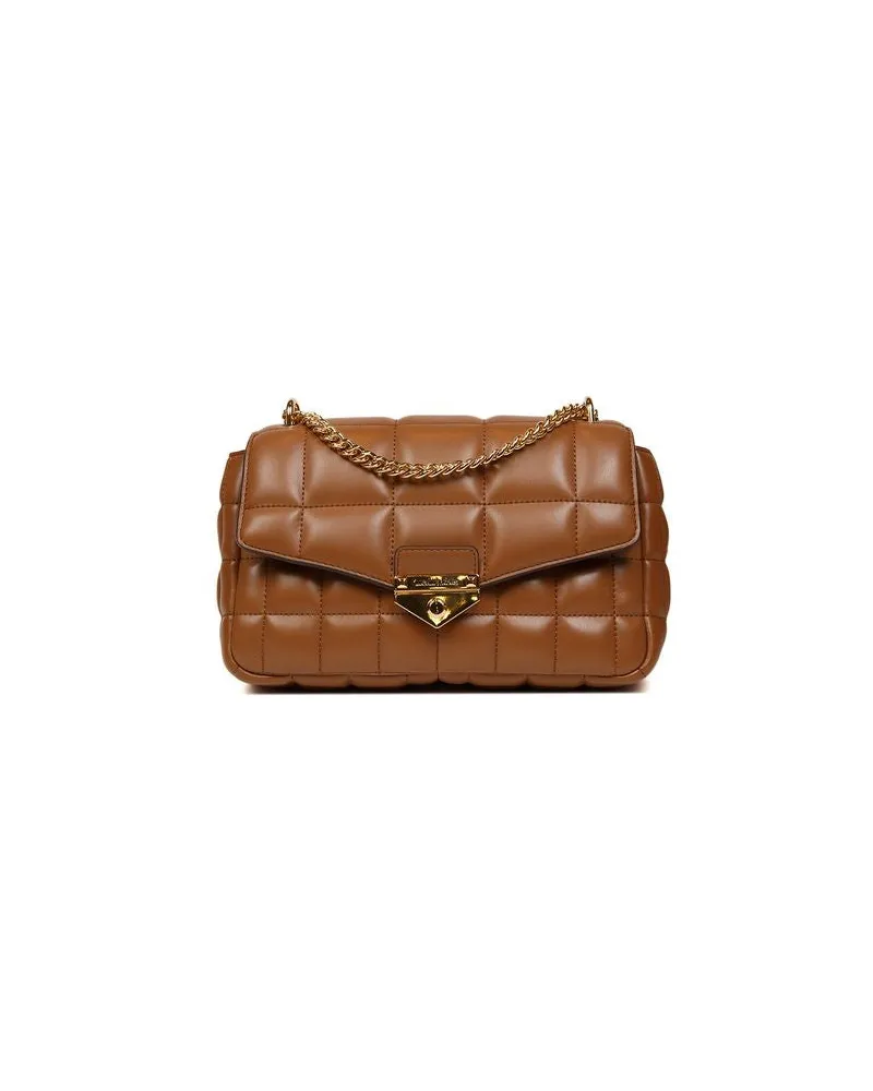 Michael Kors Women's Shoulder Bag Luggage Polyvinyl Chloride Shoulder-bags Brown