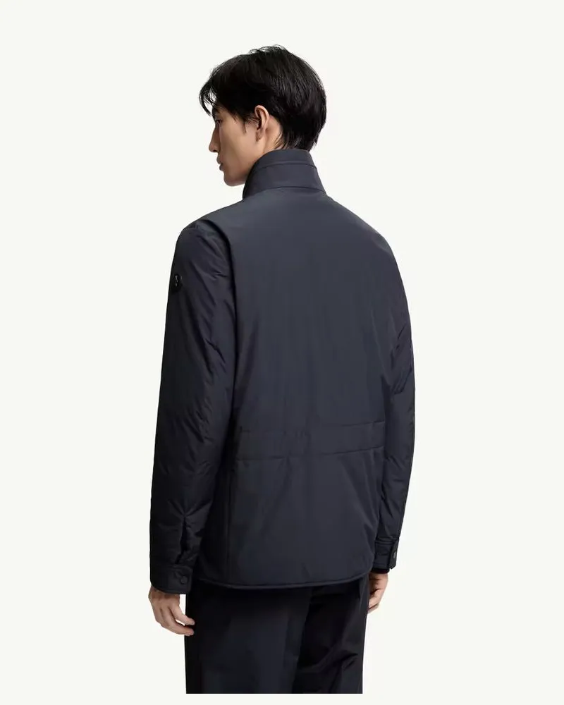 Moncler Water-Resistant Nylon Jacket — Navy Navy